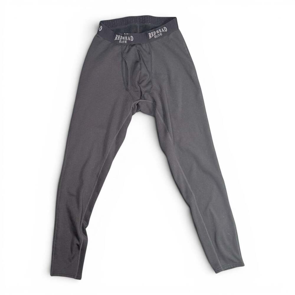 RedHead Elite Men's Thermal Base Layer Pants Size Small Black